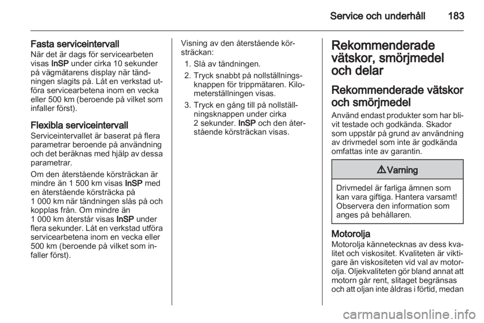 OPEL CORSA 2013  Instruktionsbok 