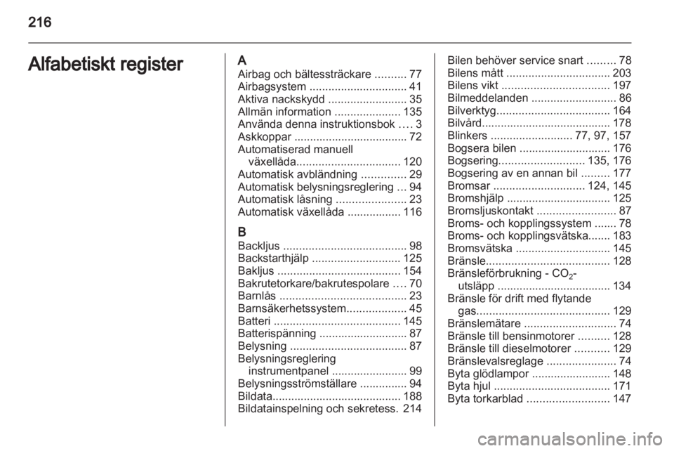 OPEL CORSA 2013  Instruktionsbok 