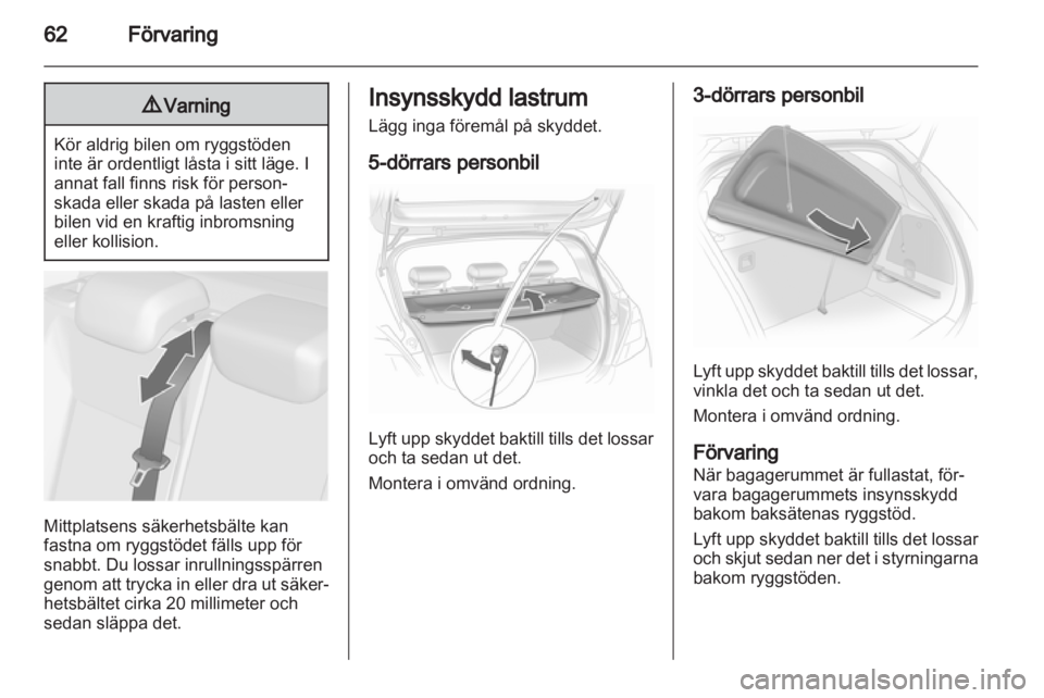 OPEL CORSA 2013 Instruktionsbok OPEL CORSA 2013 Instruktionsbok