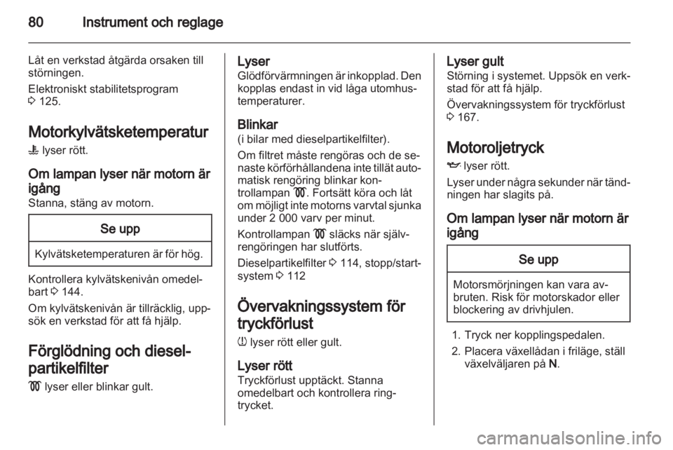OPEL CORSA 2013  Instruktionsbok 