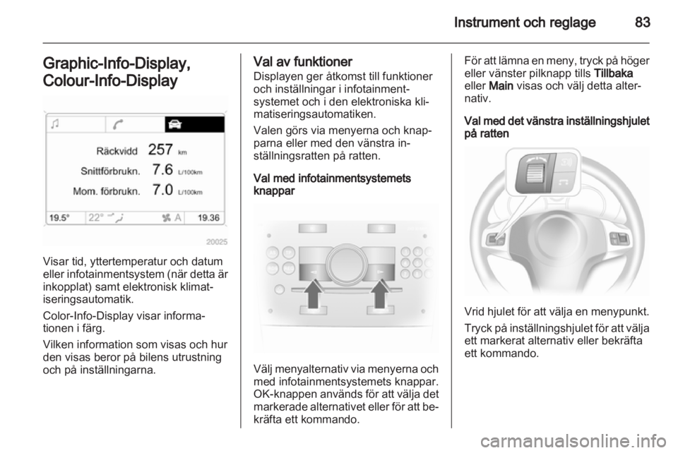 OPEL CORSA 2013  Instruktionsbok 