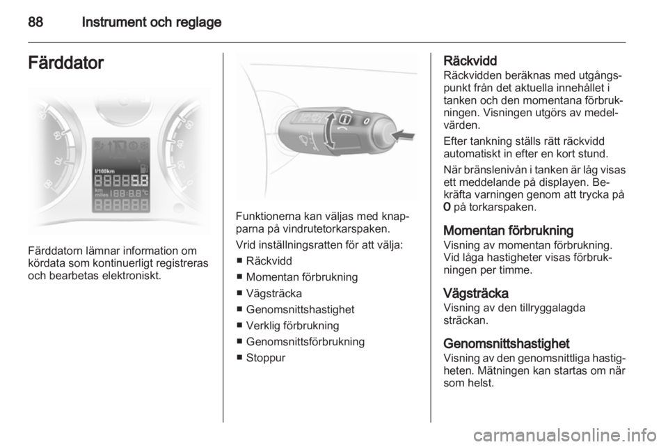 OPEL CORSA 2013  Instruktionsbok 