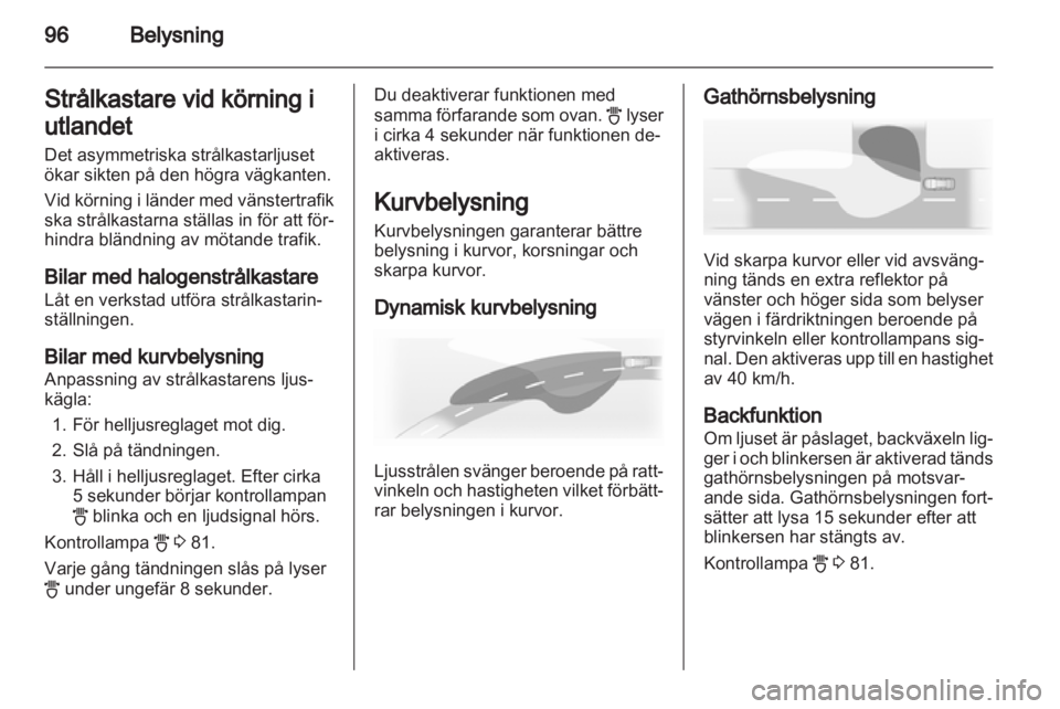 OPEL CORSA 2013 Instruktionsbok OPEL CORSA 2013 Instruktionsbok