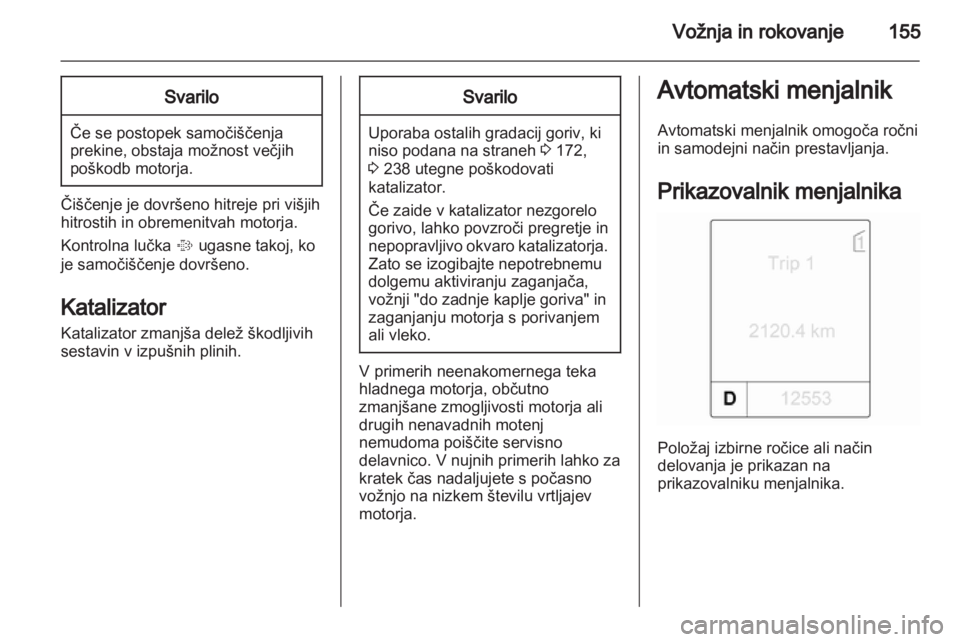 OPEL ASTRA J HB5 & ST 2012.5  Uporabniški priročnik 