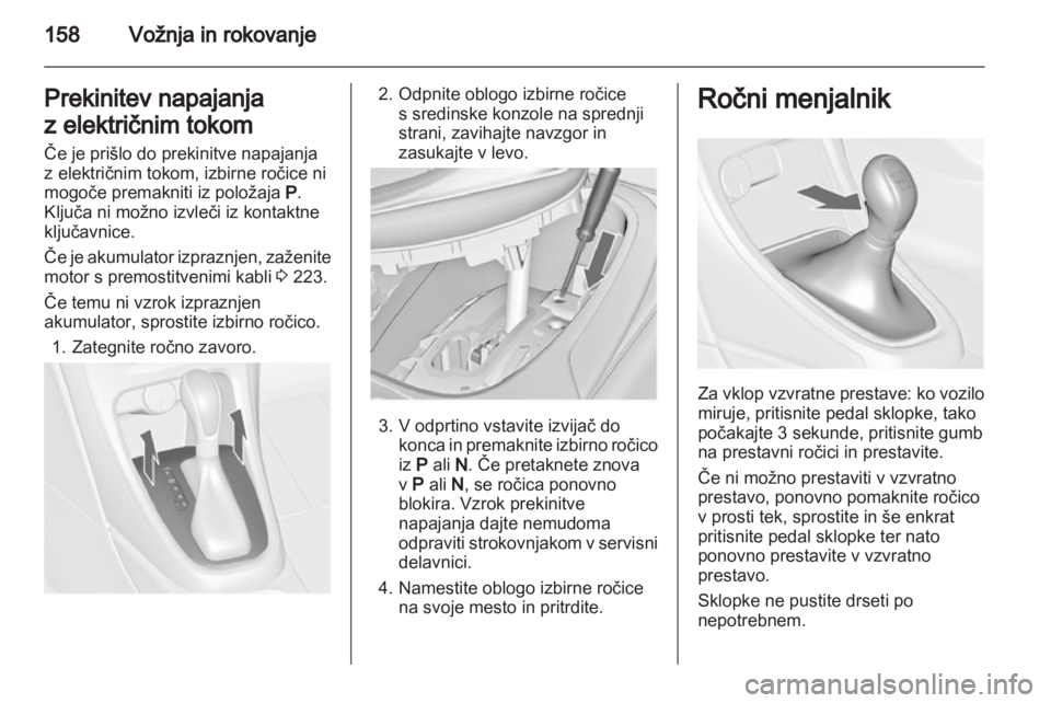 OPEL ASTRA J HB5 & ST 2012.5  Uporabniški priročnik 