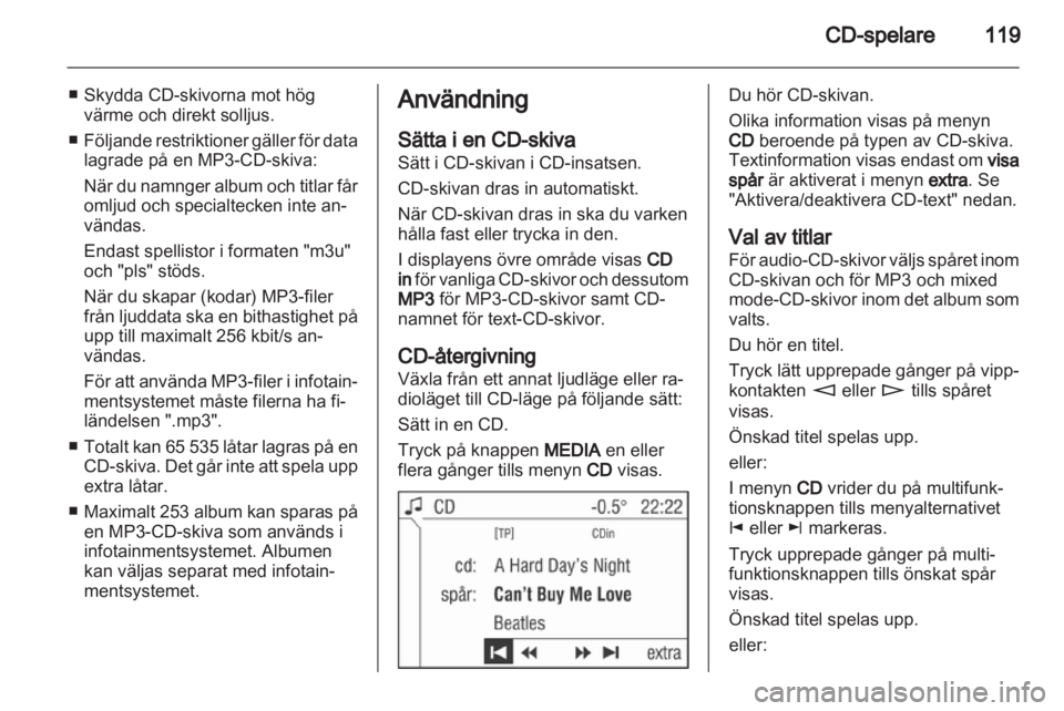 OPEL CORSA 2013.5  Handbok för infotainmentsystem 
