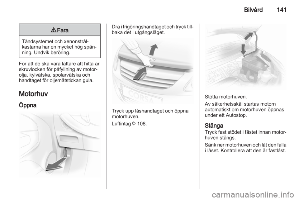 OPEL CORSA 2013.5 Instruktionsbok OPEL CORSA 2013.5 Instruktionsbok