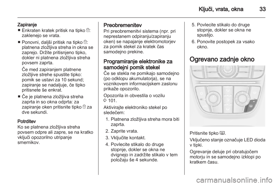 OPEL CASCADA 2013.5 Uporabniški priročnik OPEL CASCADA 2013.5 Uporabniški priročnik