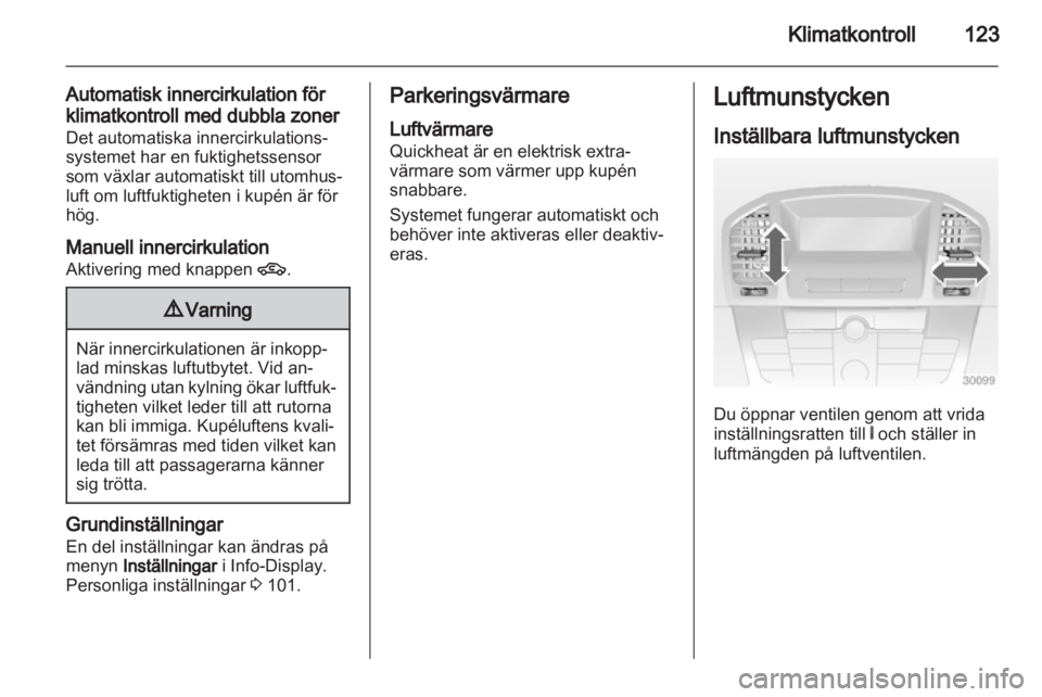 OPEL INSIGNIA 2010  Instruktionsbok 