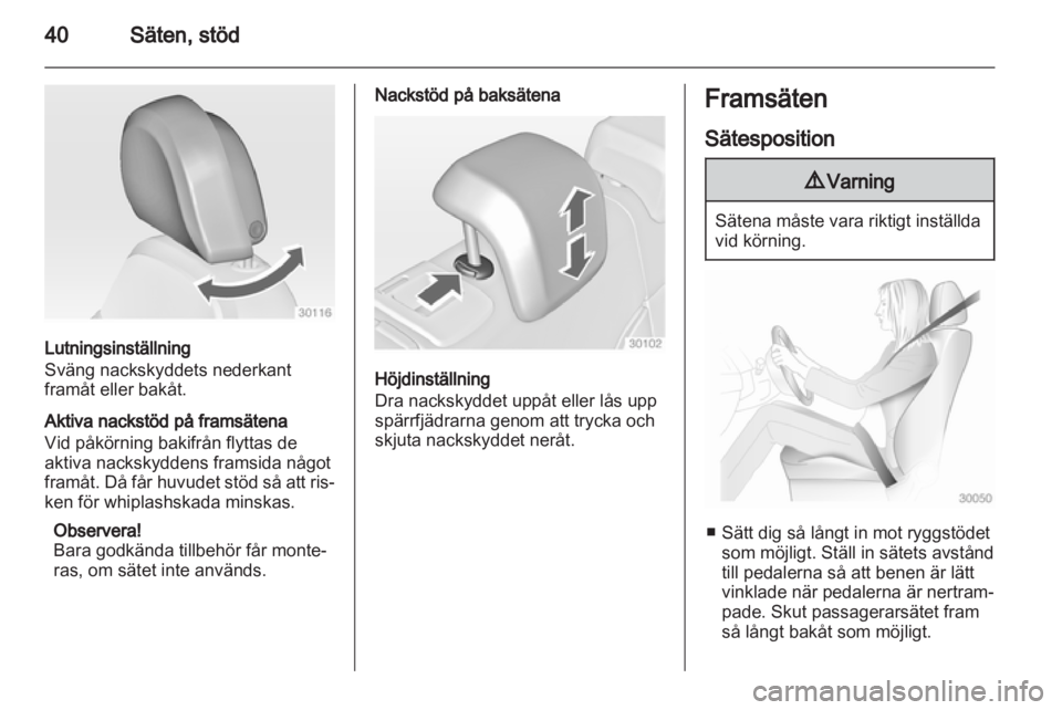 OPEL INSIGNIA 2010  Instruktionsbok 
