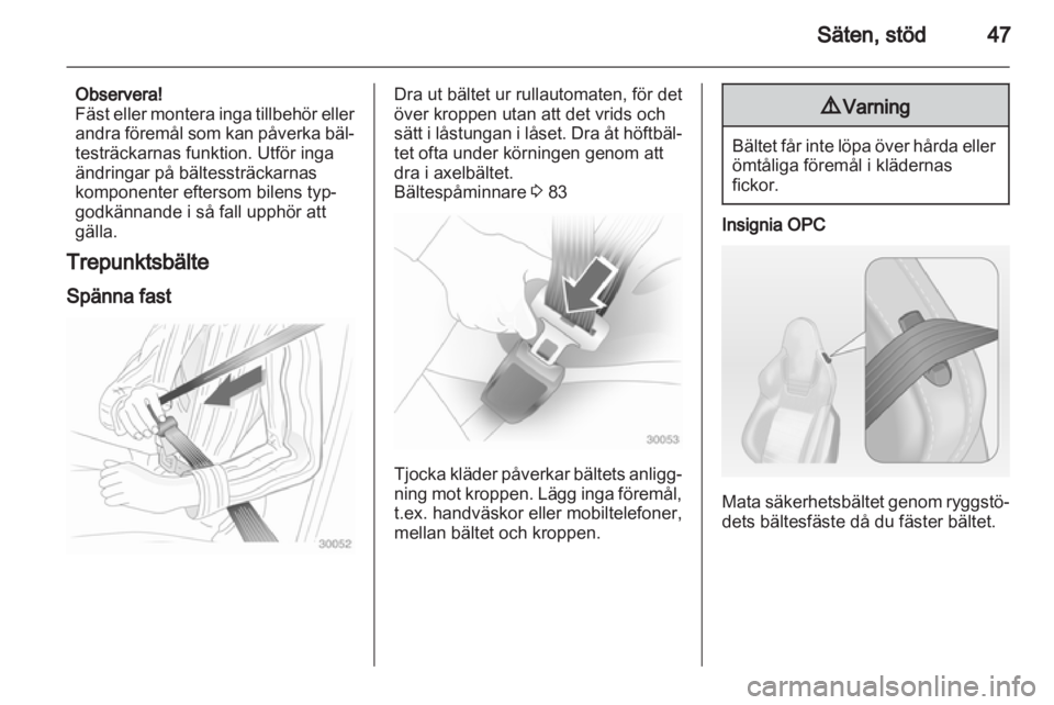 OPEL INSIGNIA 2010  Instruktionsbok 