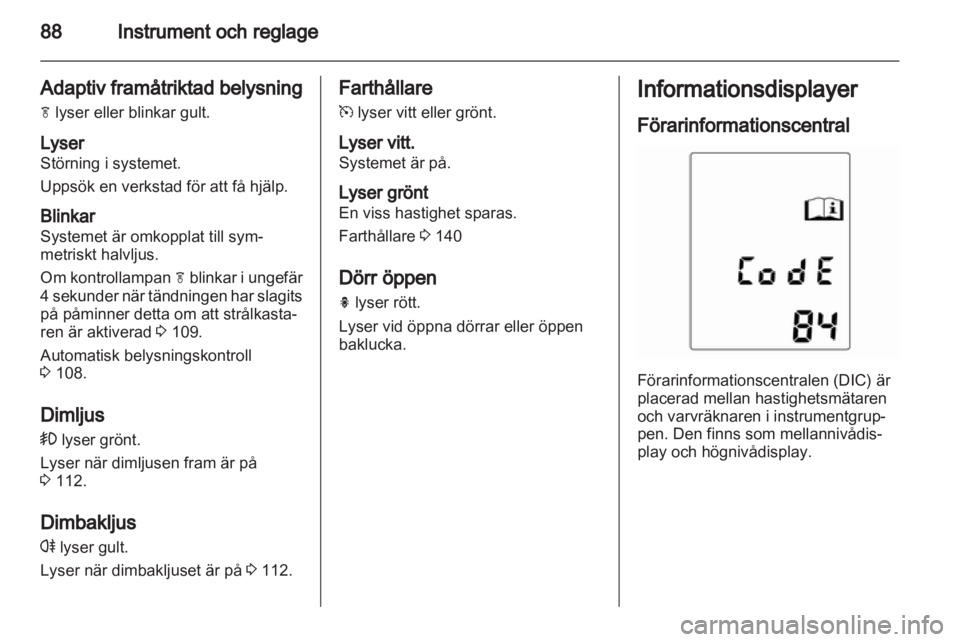 OPEL INSIGNIA 2010  Instruktionsbok 