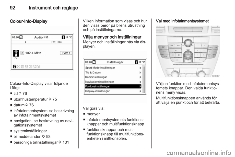 OPEL INSIGNIA 2010  Instruktionsbok 