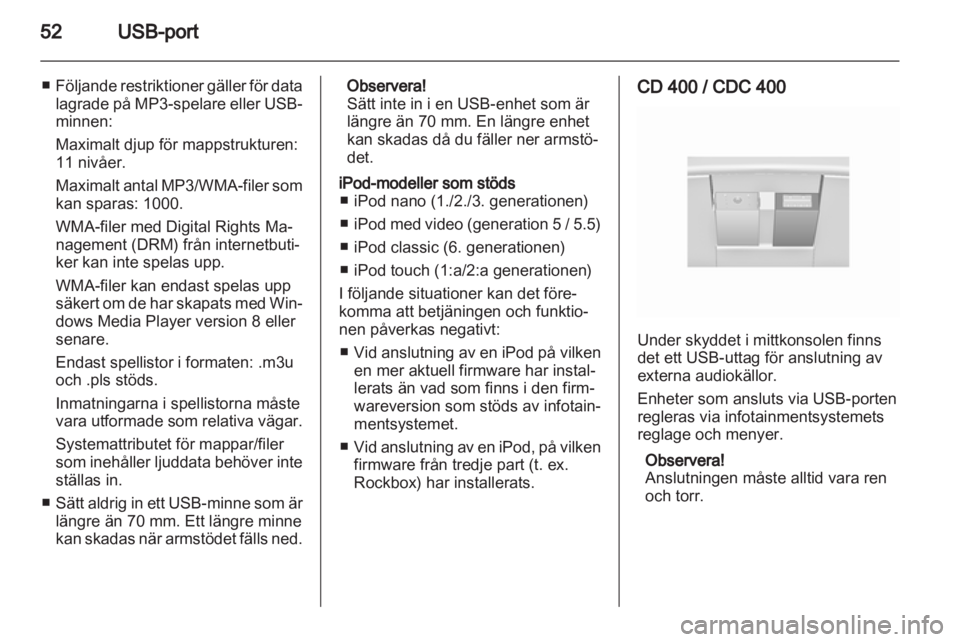 OPEL INSIGNIA 2010.5  Handbok för infotainmentsystem 