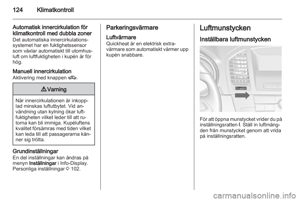 OPEL INSIGNIA 2010.5  Instruktionsbok 