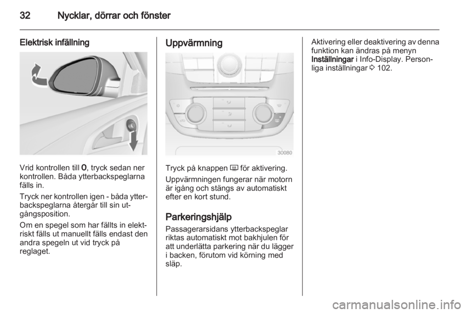 OPEL INSIGNIA 2010.5  Instruktionsbok 