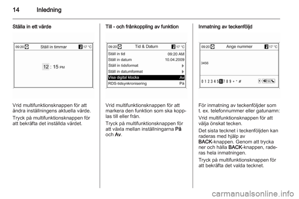 OPEL INSIGNIA 2011  Handbok för infotainmentsystem 