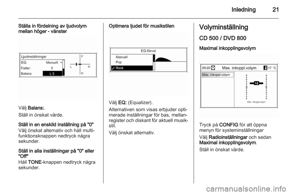 OPEL INSIGNIA 2011  Handbok för infotainmentsystem 