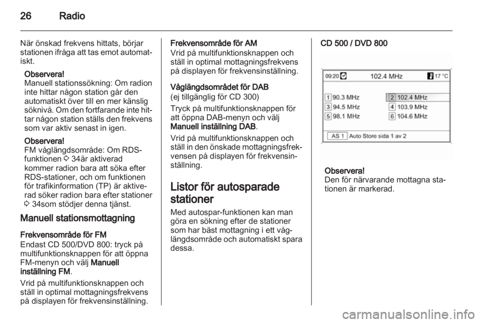 OPEL INSIGNIA 2011  Handbok för infotainmentsystem 