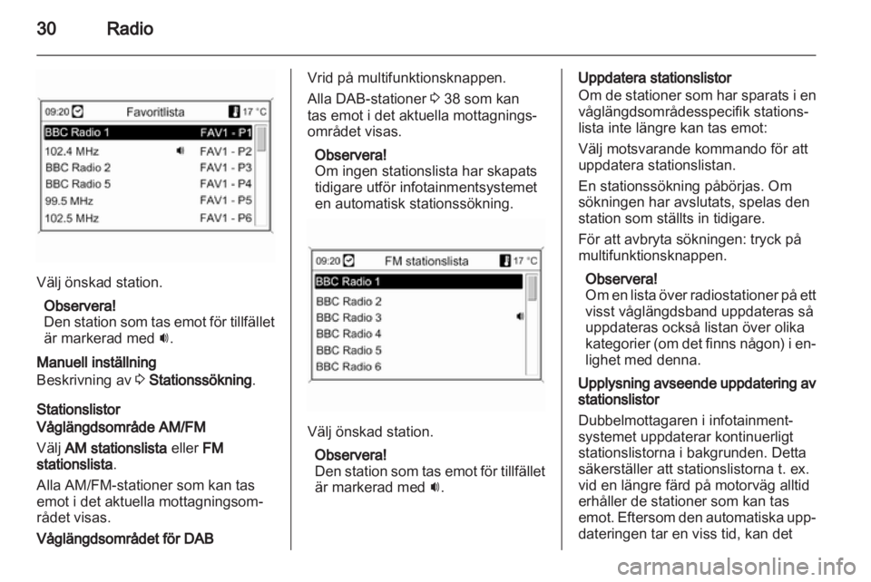 OPEL INSIGNIA 2011 Handbok för infotainmentsystem OPEL INSIGNIA 2011 Handbok för infotainmentsystem