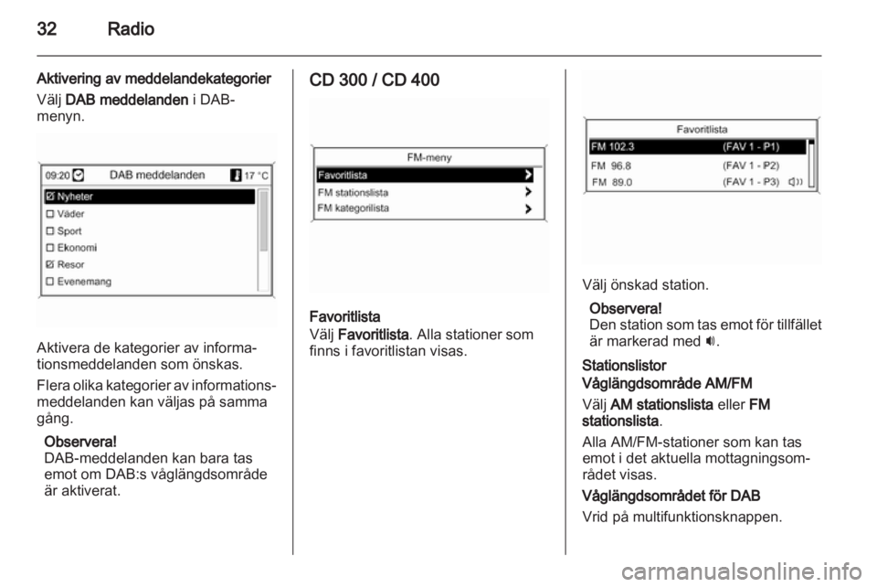 OPEL INSIGNIA 2011  Handbok för infotainmentsystem 