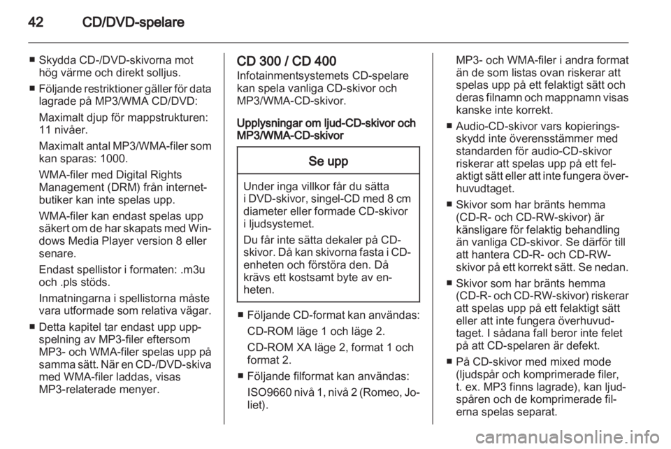 OPEL INSIGNIA 2011  Handbok för infotainmentsystem 