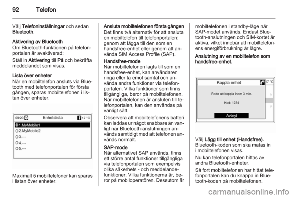 OPEL INSIGNIA 2011  Handbok för infotainmentsystem 