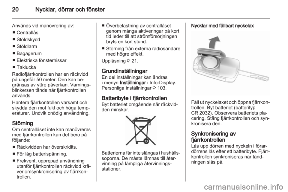 OPEL INSIGNIA 2011  Instruktionsbok 