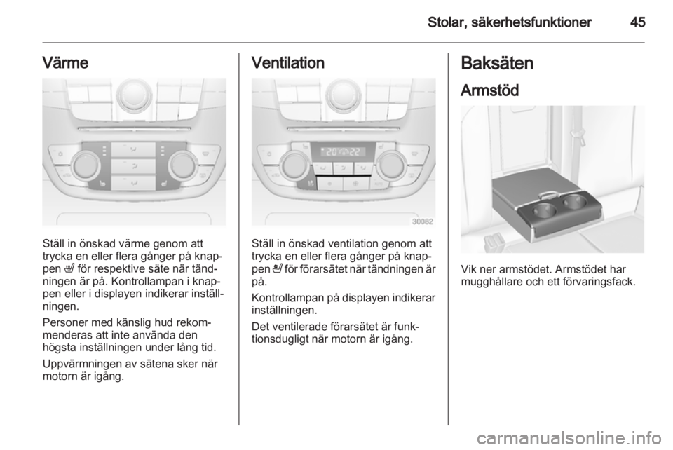 OPEL INSIGNIA 2011  Instruktionsbok 