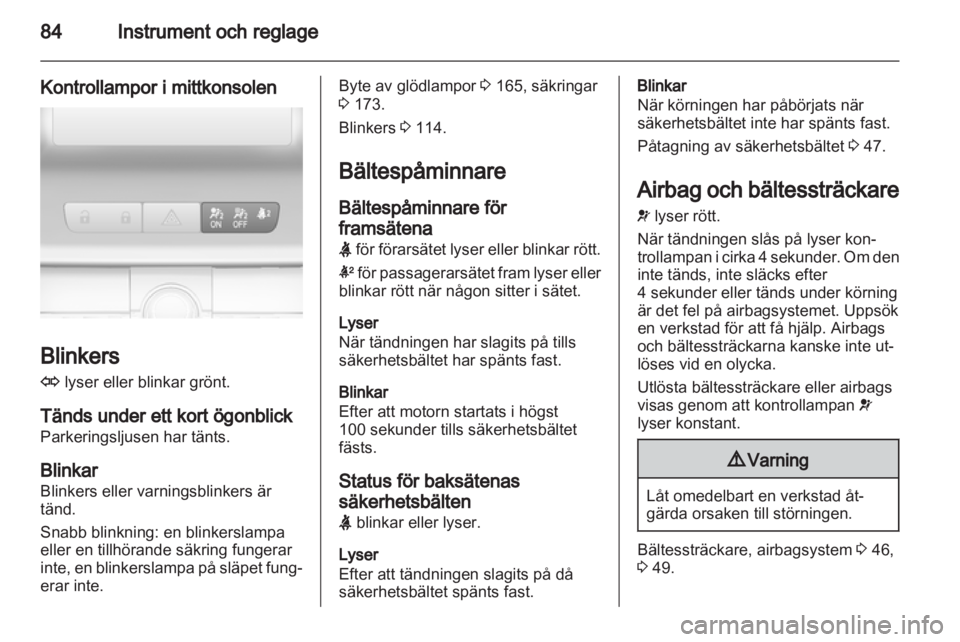 OPEL INSIGNIA 2011  Instruktionsbok 
