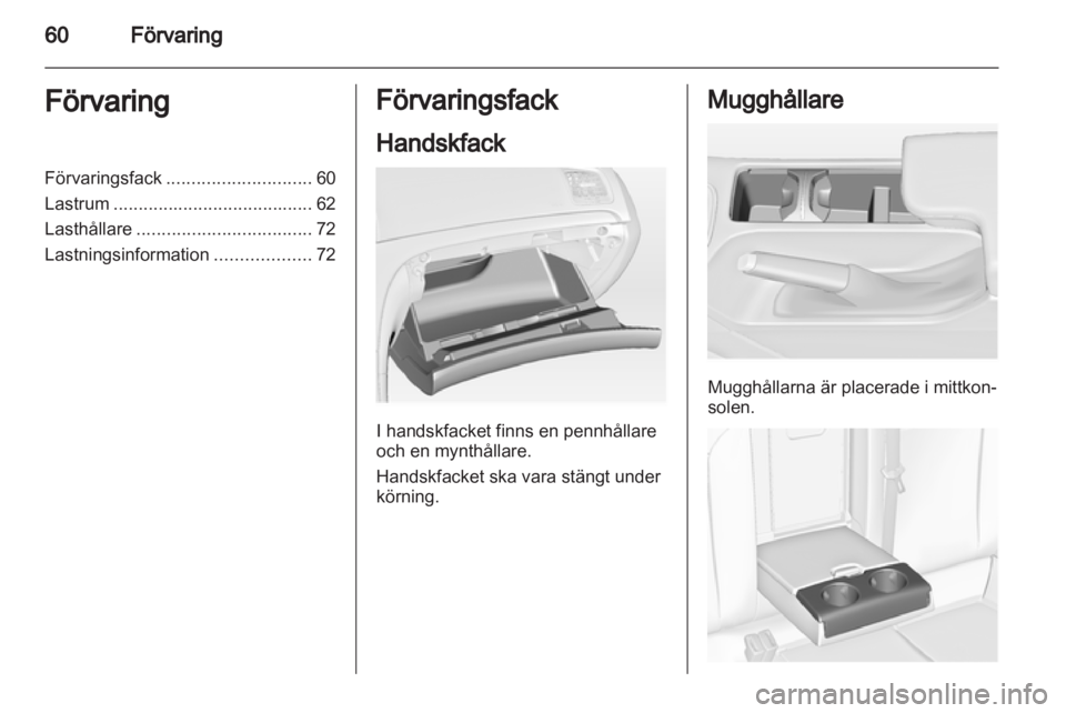 OPEL INSIGNIA 2012 Instruktionsbok OPEL INSIGNIA 2012 Instruktionsbok
