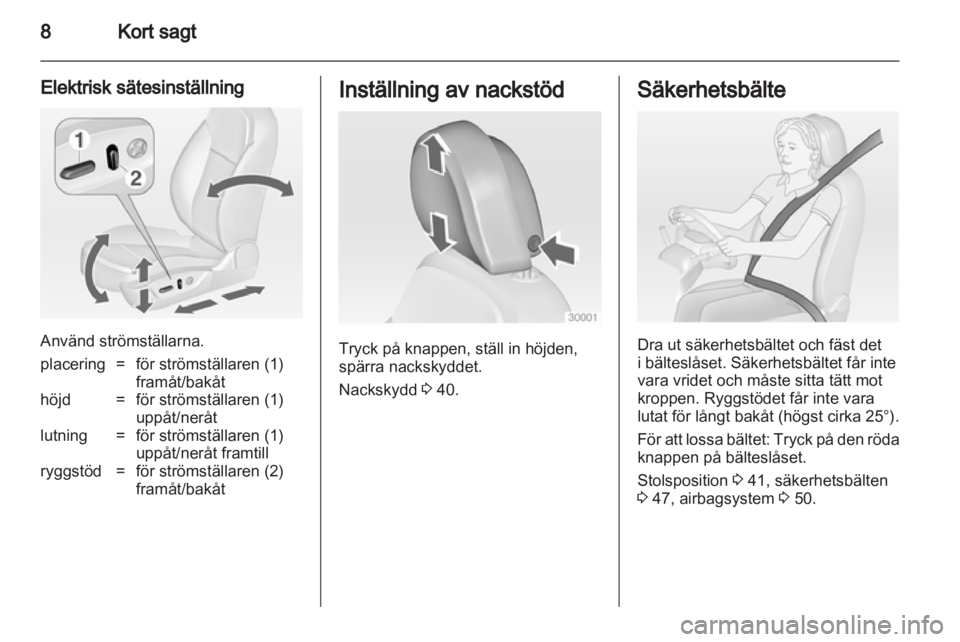 OPEL INSIGNIA 2012 Instruktionsbok OPEL INSIGNIA 2012 Instruktionsbok