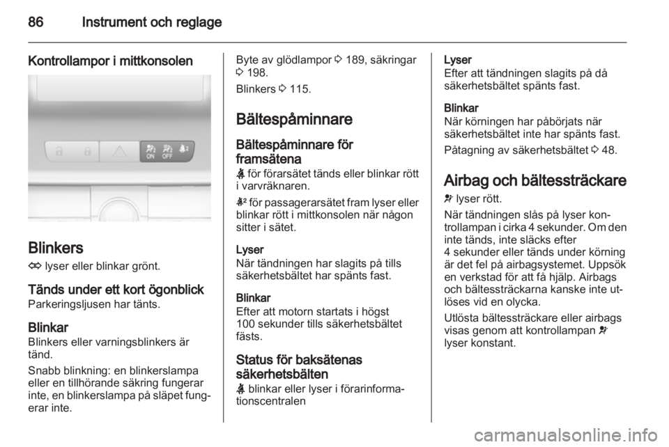 OPEL INSIGNIA 2012.5 Instruktionsbok OPEL INSIGNIA 2012.5 Instruktionsbok