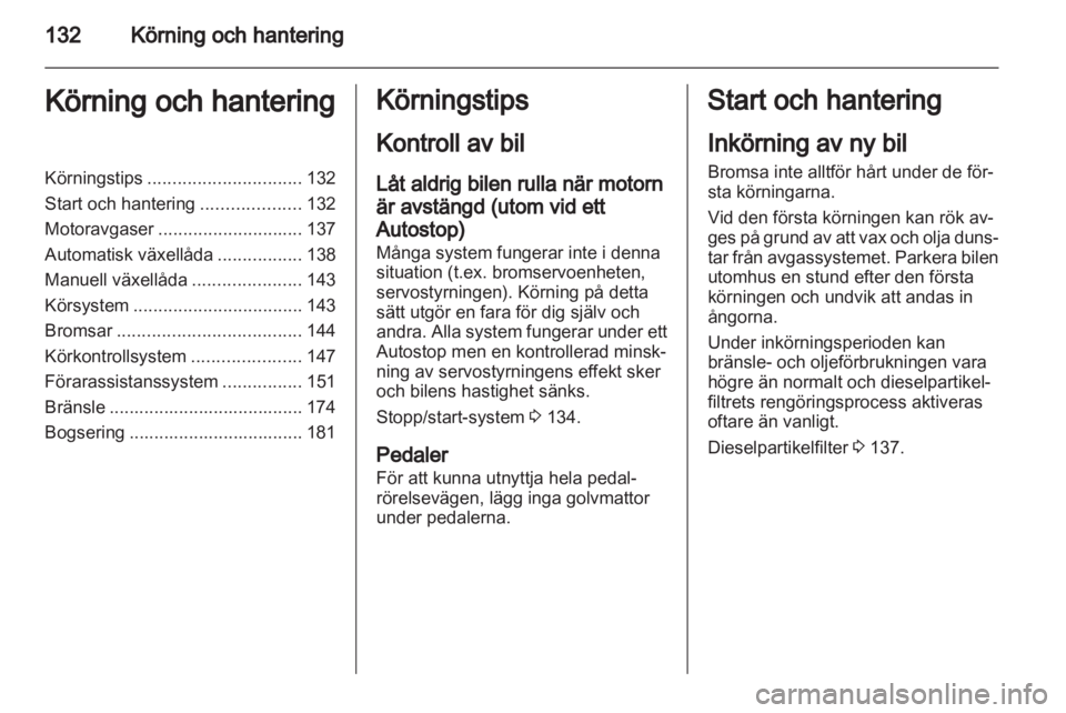 OPEL INSIGNIA 2013  Instruktionsbok 