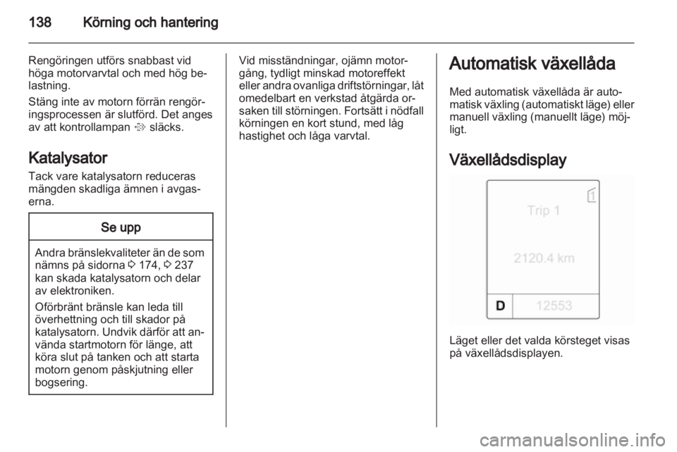 OPEL INSIGNIA 2013  Instruktionsbok 
