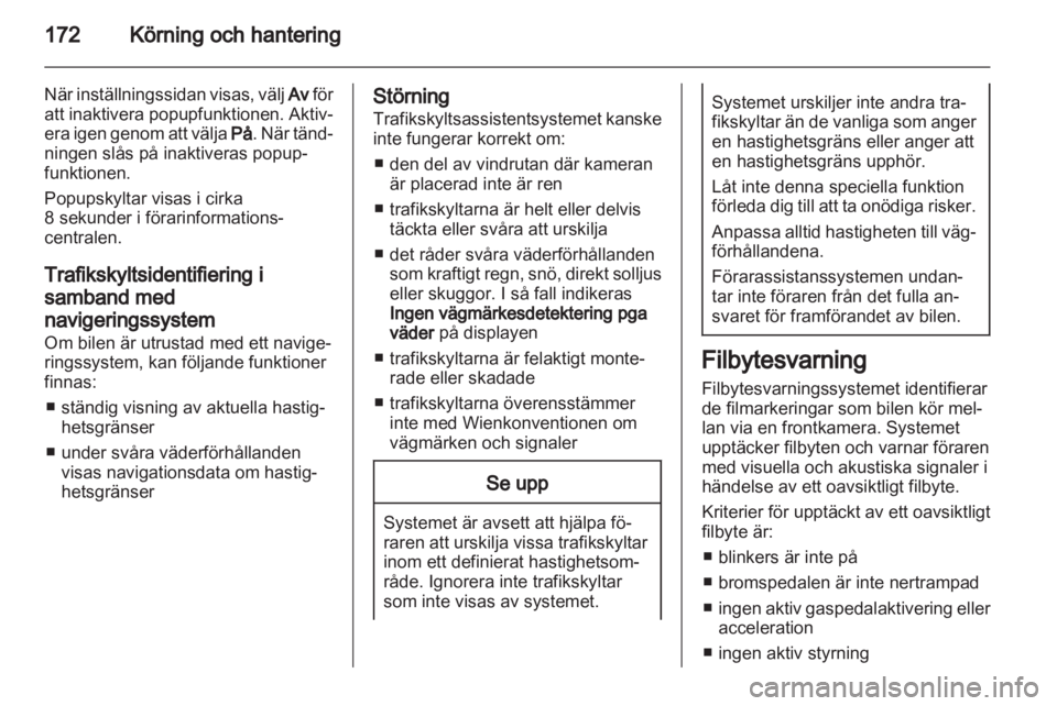 OPEL INSIGNIA 2013  Instruktionsbok 