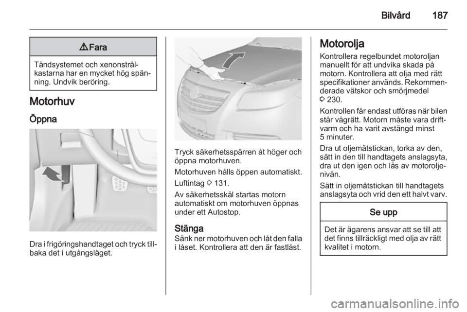 OPEL INSIGNIA 2013  Instruktionsbok 