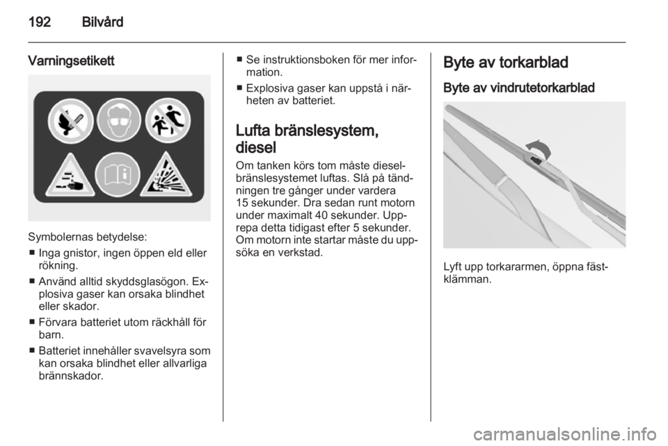 OPEL INSIGNIA 2013  Instruktionsbok 