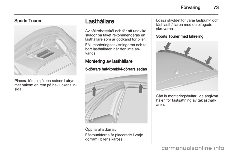 OPEL INSIGNIA 2013  Instruktionsbok 