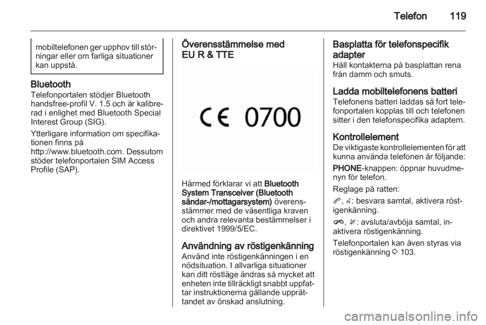 OPEL INSIGNIA 2013.5 Handbok för infotainmentsystem OPEL INSIGNIA 2013.5 Handbok för infotainmentsystem