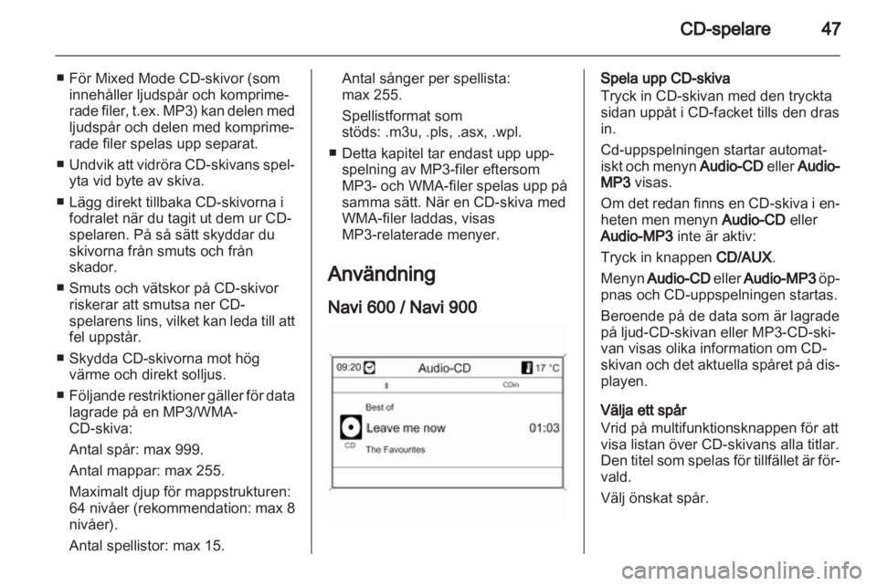 OPEL INSIGNIA 2013.5  Handbok för infotainmentsystem 