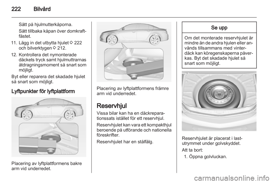 OPEL INSIGNIA 2013.5 Instruktionsbok OPEL INSIGNIA 2013.5 Instruktionsbok