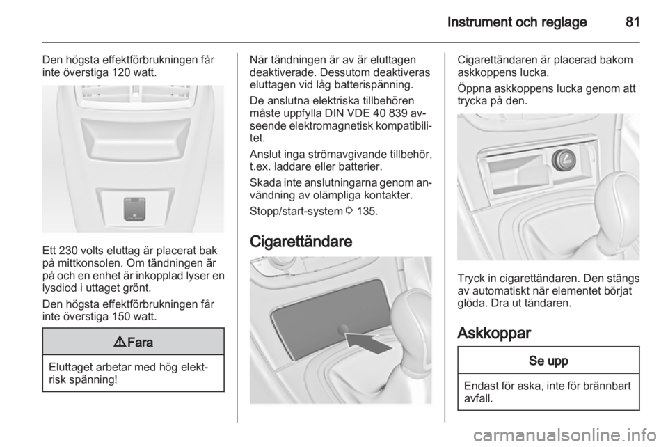 OPEL INSIGNIA 2013.5  Instruktionsbok 