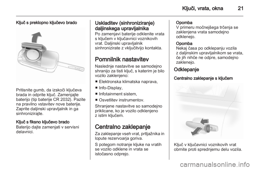 OPEL CORSA 2011 Uporabniški priročnik OPEL CORSA 2011 Uporabniški priročnik