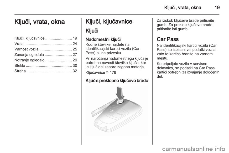 OPEL CORSA 2011.5 Uporabniški priročnik OPEL CORSA 2011.5 Uporabniški priročnik