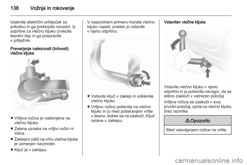 OPEL CORSA 2012 Uporabniški priročnik OPEL CORSA 2012 Uporabniški priročnik