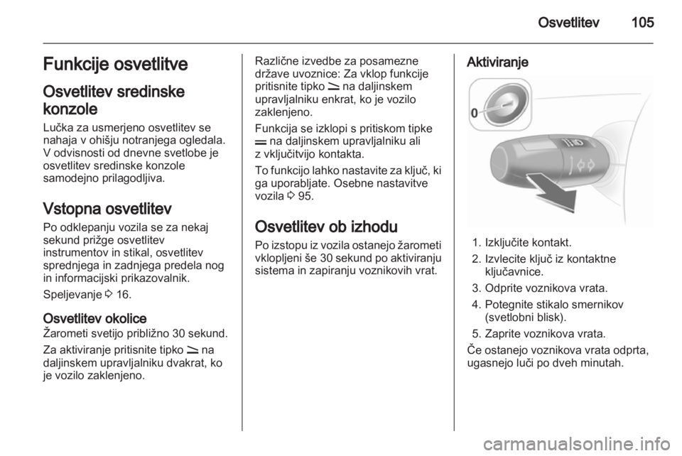 OPEL CORSA 2012.5 Uporabniški priročnik OPEL CORSA 2012.5 Uporabniški priročnik