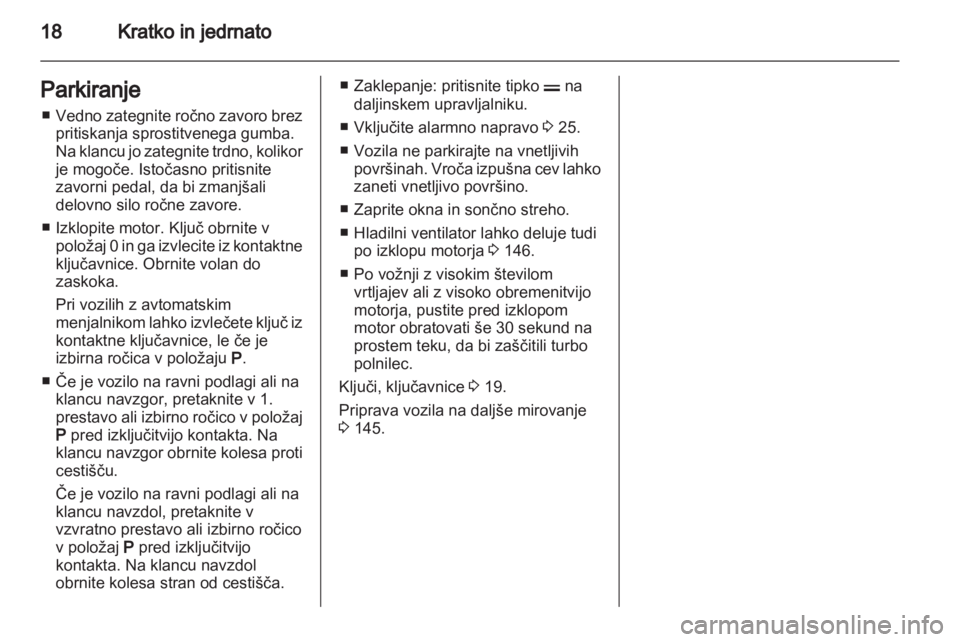 OPEL CORSA 2013.5 Uporabniški priročnik OPEL CORSA 2013.5 Uporabniški priročnik