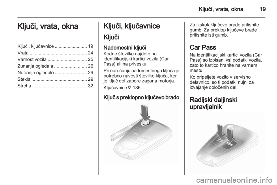 OPEL CORSA 2013.5 Uporabniški priročnik OPEL CORSA 2013.5 Uporabniški priročnik