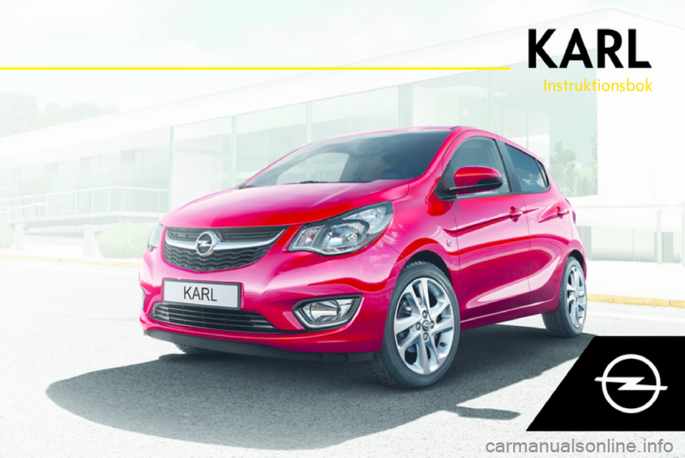 OPEL KARL 2018  Instruktionsbok 